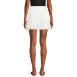 No Boundaries Juniors Pleated Mesh Skort, Sizes XS-XXXL