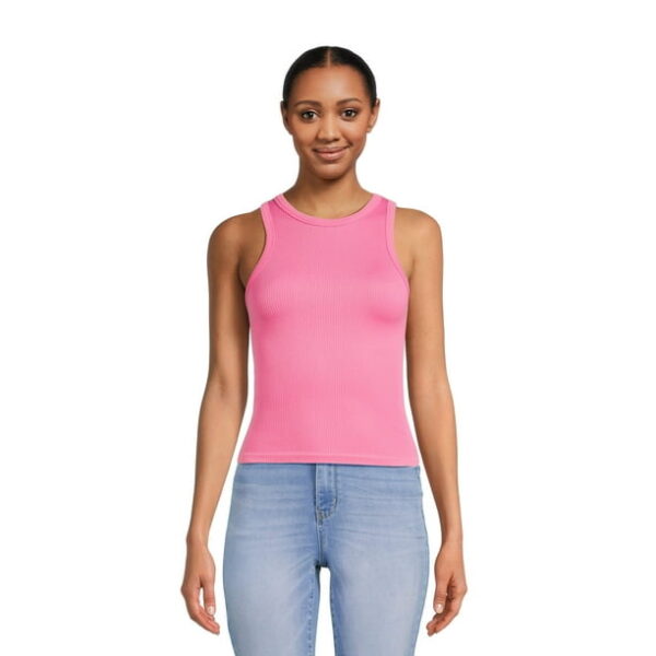 No Boundaries Juniors Seamless High Neck Tank Top