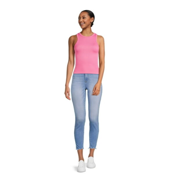 No Boundaries Juniors Seamless High Neck Tank Top