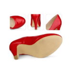 Perphy Round Toe Platform Stiletto Heel Mary Jane Pumps for Women