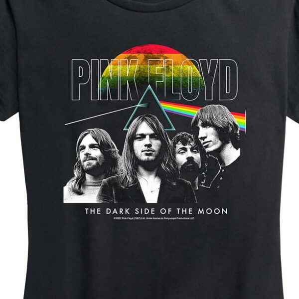 Pink Floyd - The Dark Side Of The Moon With Band - Women's Short Sleeve Graphic T-Shirt