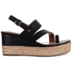 Style & Co. Womens Betty Faux Leather Round Toe Wedge Sandals BHFO 3859