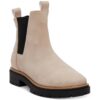 Toms Womens Skylar Beige Round Toe Chelsea Boots Shoes 6 Medium (B,M) BHFO 1736