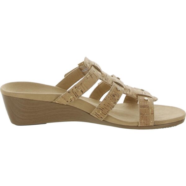 Vionic Womens 381 Radia Gold Heel Wedge Sandals Shoes 12 Medium (B,M) BHFO 0015