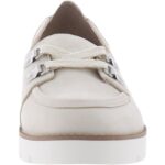 Vionic Womens Teagan Ivory Leather Loafers Shoes 5 Medium (B,M) BHFO 7898