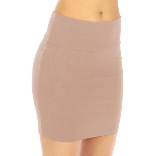 Vivian's Fashions Skirt - Cotton Mini Skirt (Junior and Junior Plus Sizes)