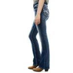 WallFlower Women's Luscious Curvy Bootcut Mid-Rise Insta Stretch Juniors Jeans (Standard and Plus)