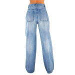 Women's High Waisted Wide Leg Baggy Jeans Mid Ripped Frayed Hem Casual Trousers 90S Boyfriend Jeans With Pockets Jeans for Women