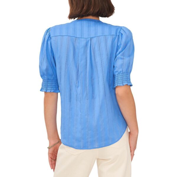 1.State Womens Pleats Bib Front Open Neck Button-Down Top Blouse BHFO 0165