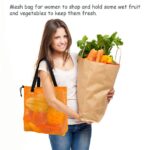 4pcs colorful mesh beach tote bag, mesh drawstring shopping bag suitable for gifts, toys, groceries and laundry