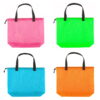 4pcs colorful mesh beach tote bag, mesh drawstring shopping bag suitable for gifts, toys, groceries and laundry