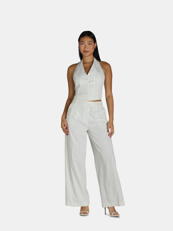 Attitude Unknown Women's Halter Vest and Wide Leg Pants Suit, 2-Piece, Sizes XS-XL