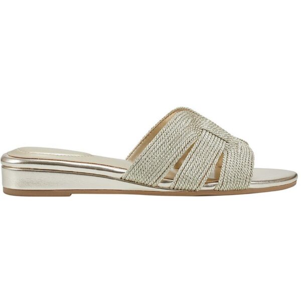 Bandolino Womens Kaylor 2 Faux Leather Braided Slide Sandals Shoes BHFO 4420