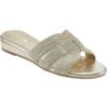 Bandolino Womens Kaylor 2 Faux Leather Braided Slide Sandals Shoes BHFO 4420