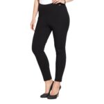 Calvin Klein Womens Black Pull On Heathered Skinny Pants Plus 0X BHFO 0058