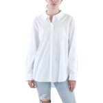 DKNY Womens Collar Long Sleeve Business Button-Down Top Shirt BHFO 8643