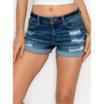 FashionMille Women's Casual Summer Ripped Stretchy Distress Denim Jean Shorts