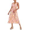 INC Womens Floral Print Midi Dress BHFO 8781