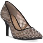 INC Womens Zitah Mesh Embellished Pointed Toe Pumps Shoes BHFO 0434