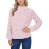 John Paul Richard Womens Textured Pull Over Mock Turtleneck Sweater BHFO 4711