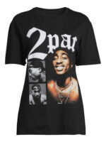 Juniors Tupac Short Sleeve T-Shirt, Sizes XXS-XXL