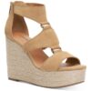 Lucky Brand Womens Rillyon Suede Gladiator T-Strap Wedge Sandals Shoes BHFO 1184