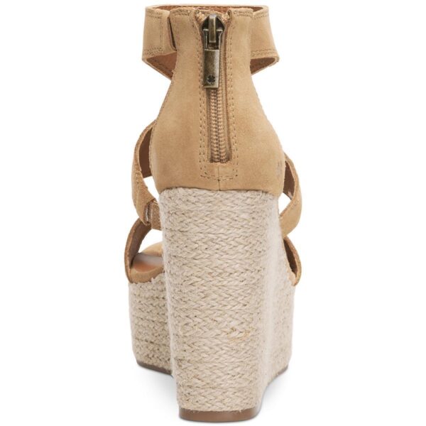 Lucky Brand Womens Rillyon Suede Gladiator T-Strap Wedge Sandals Shoes BHFO 1184