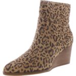 Lucky Brand Womens Wafael Padded Insole Wedge Almond Toe Booties Shoes BHFO 5155