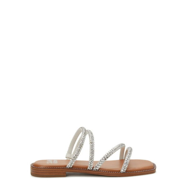 Madden NYC Women's Strappy Bling Flat Sandals