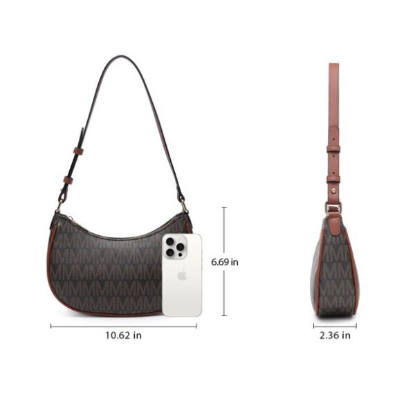 MARCO M KELLY Shoulder Bags for Women Trendy Small Crescent Hobo Clutch Purses Zipper Tote Handbags with Adjustable Strap