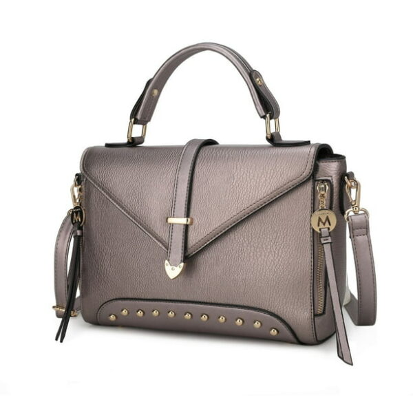 MKF Collection Angela Vegan Leather Women's Satchel Handbag by Mia K