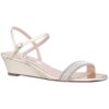 Nina Womens Ankle Strap Heeled Dressy Wedge Sandals Shoes BHFO 1693