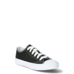No Boundaries Classic Lace Up Sneakers, Wide Width Available, Women’s