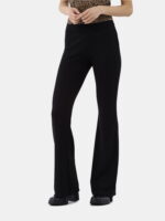 No Boundaries Flare Pants with Foldover Waist, 33" Inseam, Women's and Women's Plus