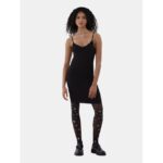 No Boundaries Lace Trim Slip Dress, Women’s and Women’s Plus