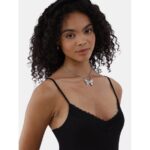 No Boundaries Lace Trim Slip Dress, Women’s and Women’s Plus