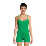 No Boundaries Seamless Romper, Women's and Women's Plus