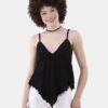 No Boundaries Textured Babydoll Top, Women’s and Women’s Plus