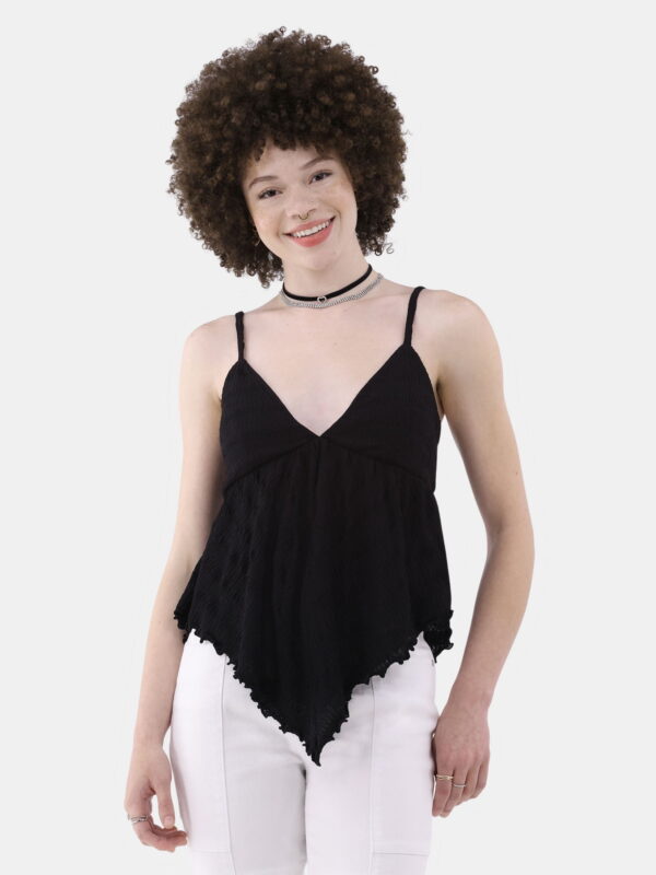 No Boundaries Textured Babydoll Top, Women’s and Women’s Plus