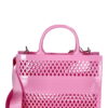 No Boundaries Women's Lattice Jelly Tote Bag with Shoulder Strap, Flamingo