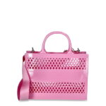 No Boundaries Women's Lattice Jelly Tote Bag with Shoulder Strap, Flamingo