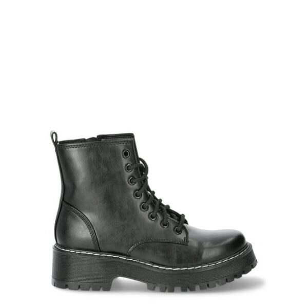 No Boundaries Women's Lug Sole Combat Boots, Sizes 6-11