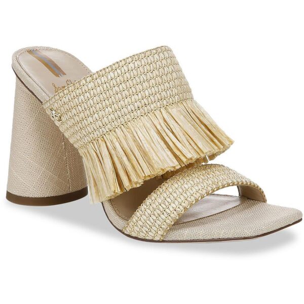 Sam Edelman Womens Kamryn Tan Woven Mule Sandals Shoes 6 Medium (B,M) BHFO 2853