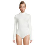 Self Esteem Juniors Ribbed Mock Neck Bodysuit