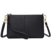 Sendefn Leather Wristlet Clutch Small Women Crossbody Shoulder Bag Wallet Purses RIFD Card Slots