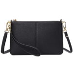 Sendefn Leather Wristlet Clutch Small Women Crossbody Shoulder Bag Wallet Purses RIFD Card Slots