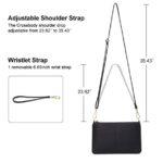 Sendefn Leather Wristlet Clutch Small Women Crossbody Shoulder Bag Wallet Purses RIFD Card Slots