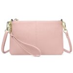 Sendefn Leather Wristlet Clutch Small Women Crossbody Shoulder Bag Wallet Purses RIFD Card Slots