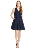 Time and Tru Women's and Women's Plus Cotton Blend Tiered Eyelet Dress, Sizes XS-4X