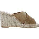 Vince Womens Gaelan Tan Suede Wedge Sandals Shoes 10 Medium (B,M) BHFO 6729